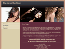 Tablet Screenshot of gianfrancohairsalon.com